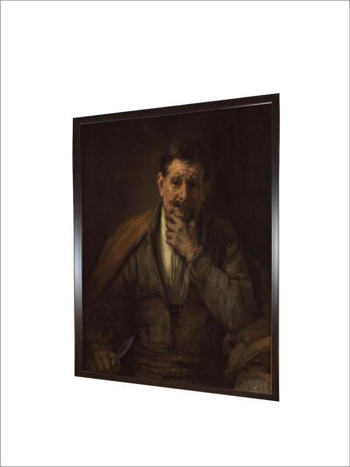 "Brown  White Wooden Painting Wall Art''