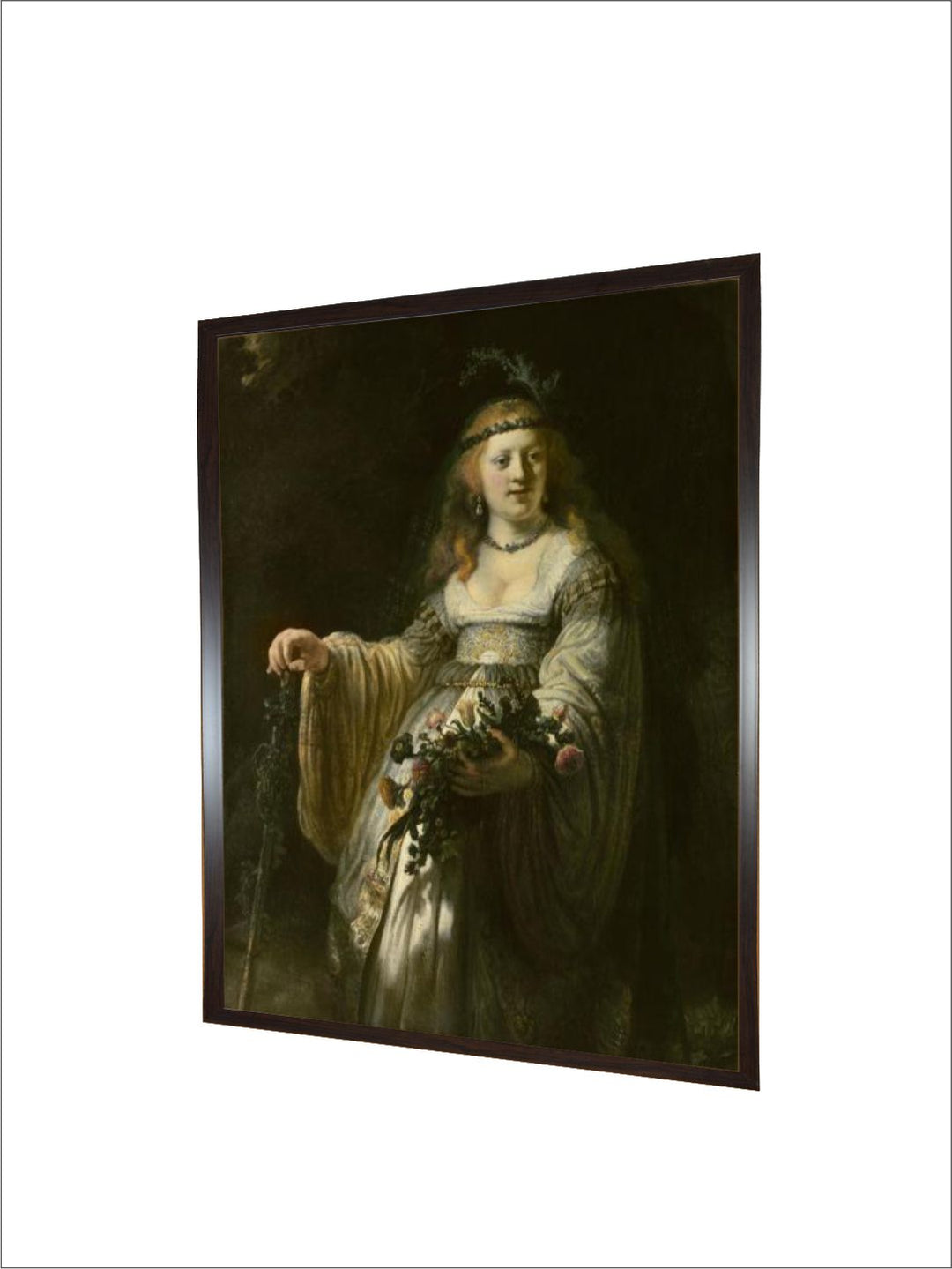 "Portrait of Saskia van Uylenburgh by Rembrandt Van Rijn Wall Art''