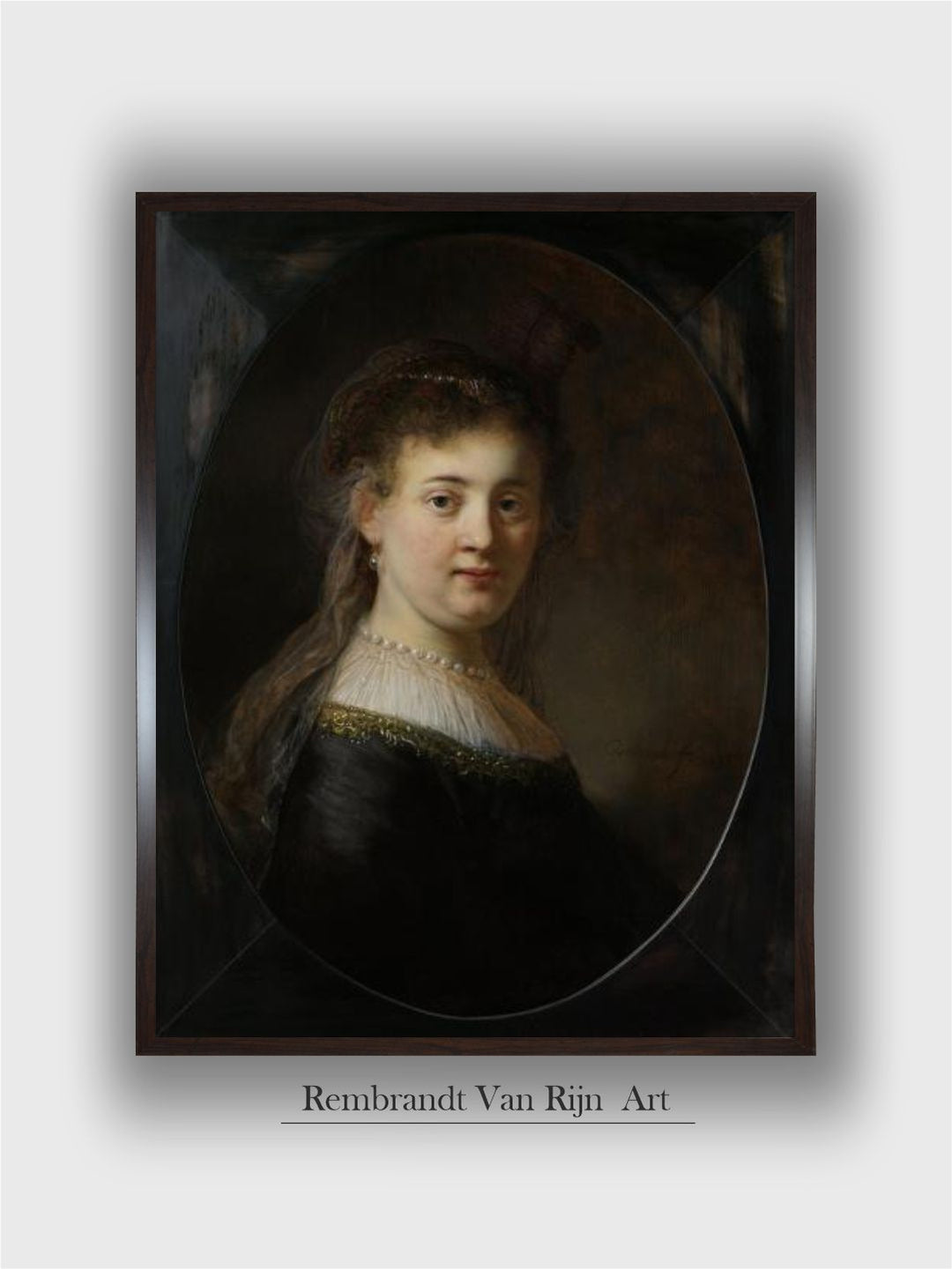 Young Woman in Fantasy Costume, 1633 by Rembrandt Van Rijn