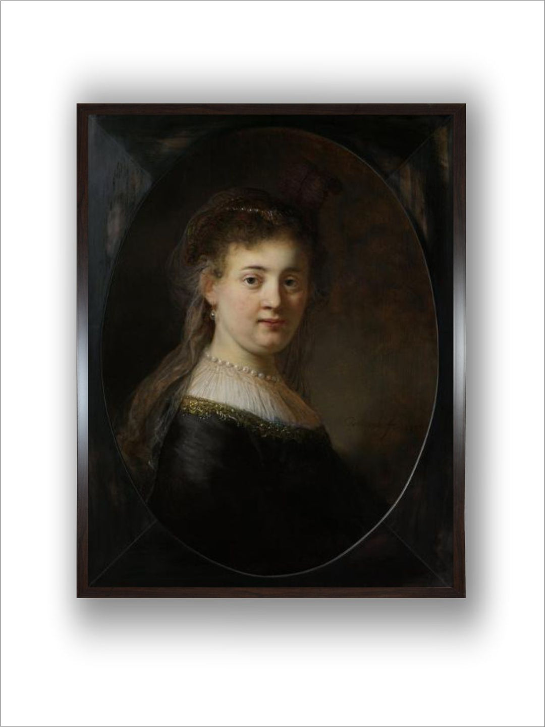 "Black Young Woman in Fantasy Costume Canvas Painting Wall Art''