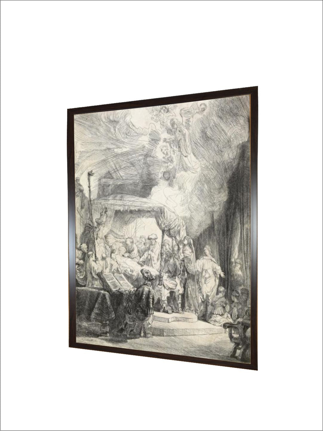 "Black  White Canvas Painting Wall Art''