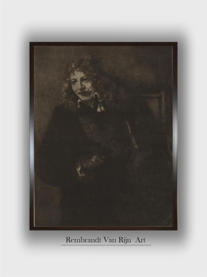 "Nicolaus Bruyningh By Rembrandt Van Rijn Wood Wall Art Painting''