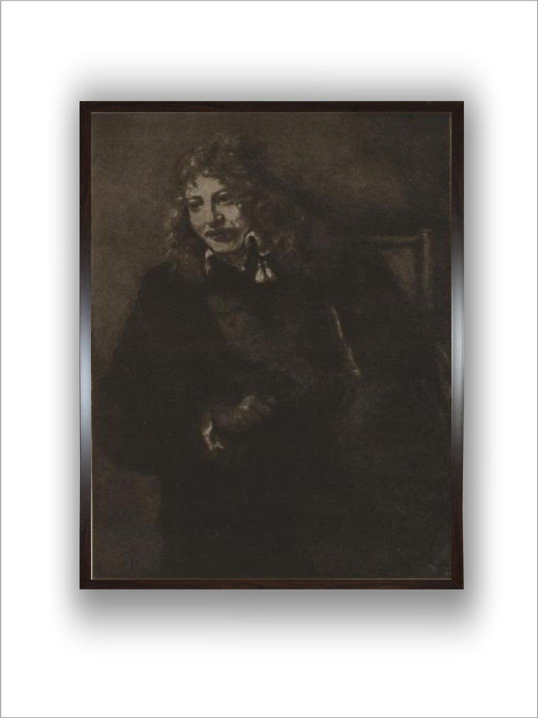 "Nicolaus Bruyningh By Rembrandt Van Rijn Wood Wall Art Painting''