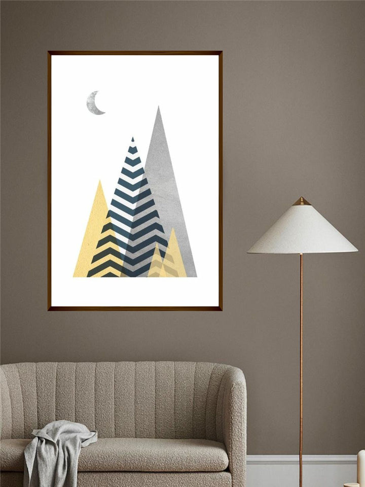"  Blue & Black Abstract Painting Wall Art''