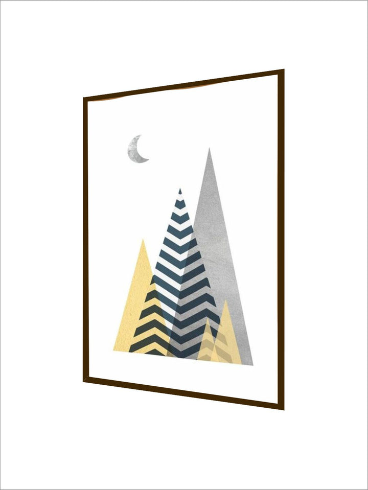 "  Blue & Black Abstract Painting Wall Art''