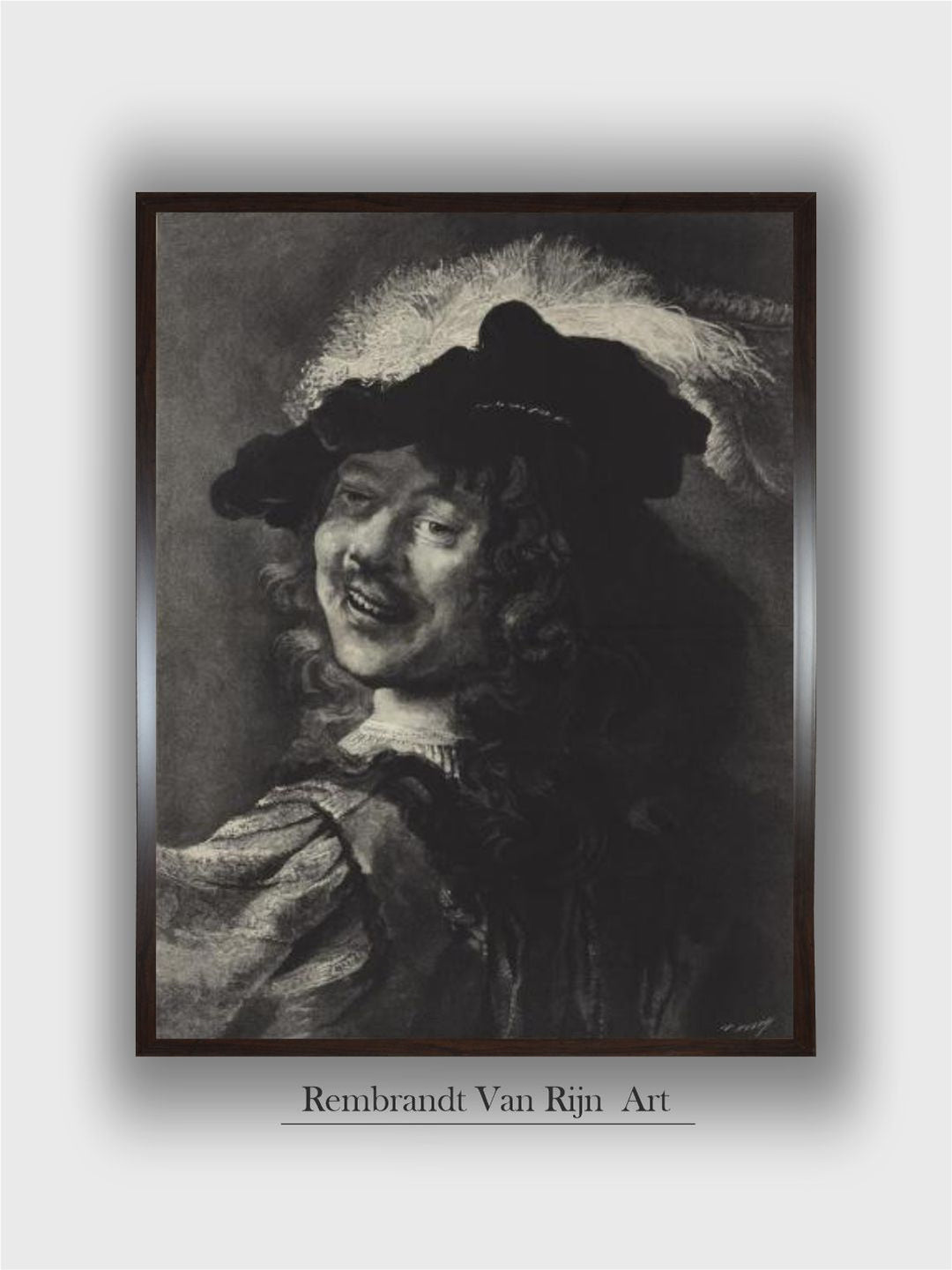 Rembrandt Laughing by Rembrandt Van Rijn