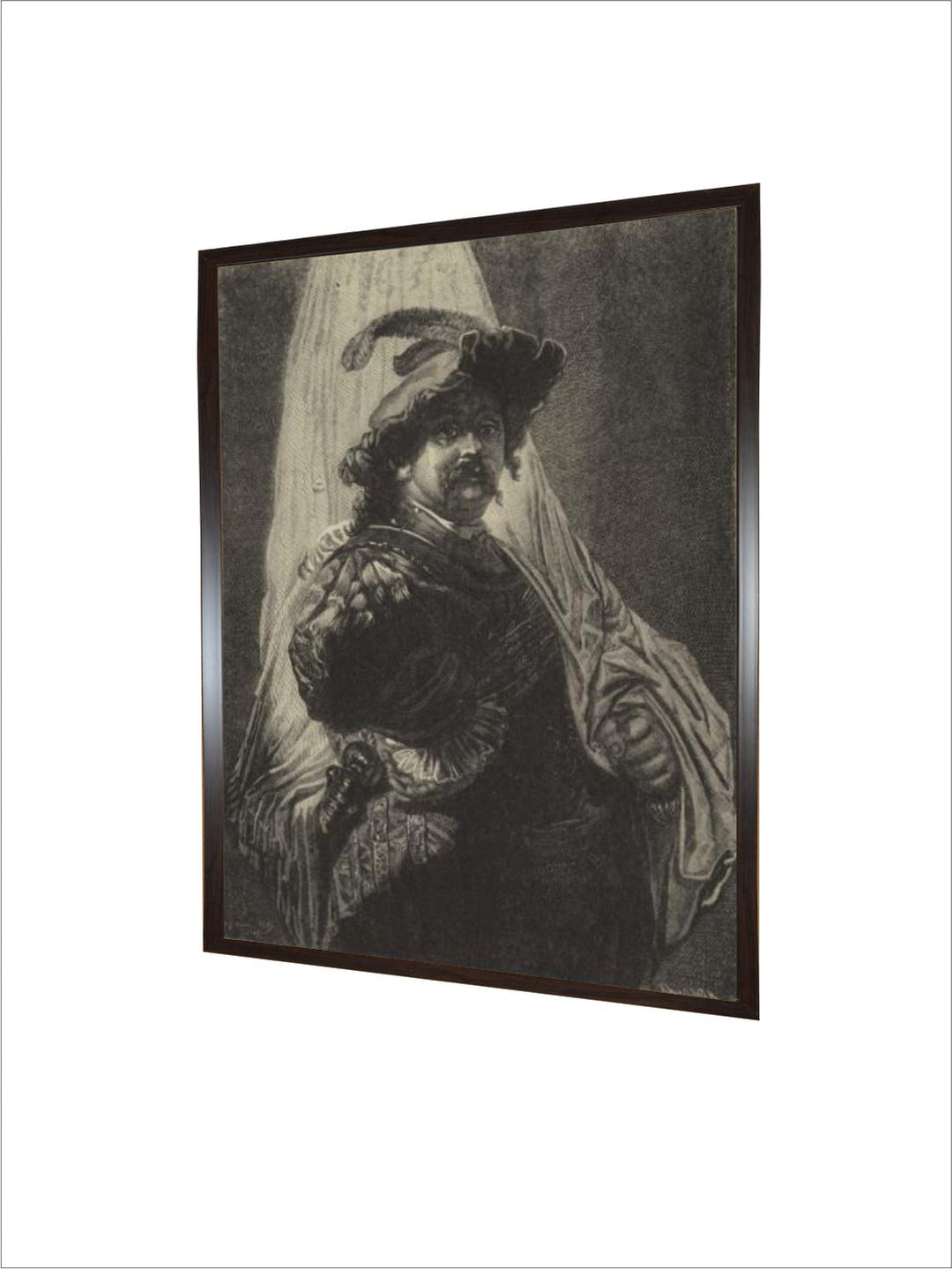 "Taupe  Black The Standard Bearer Wall Paintings''
