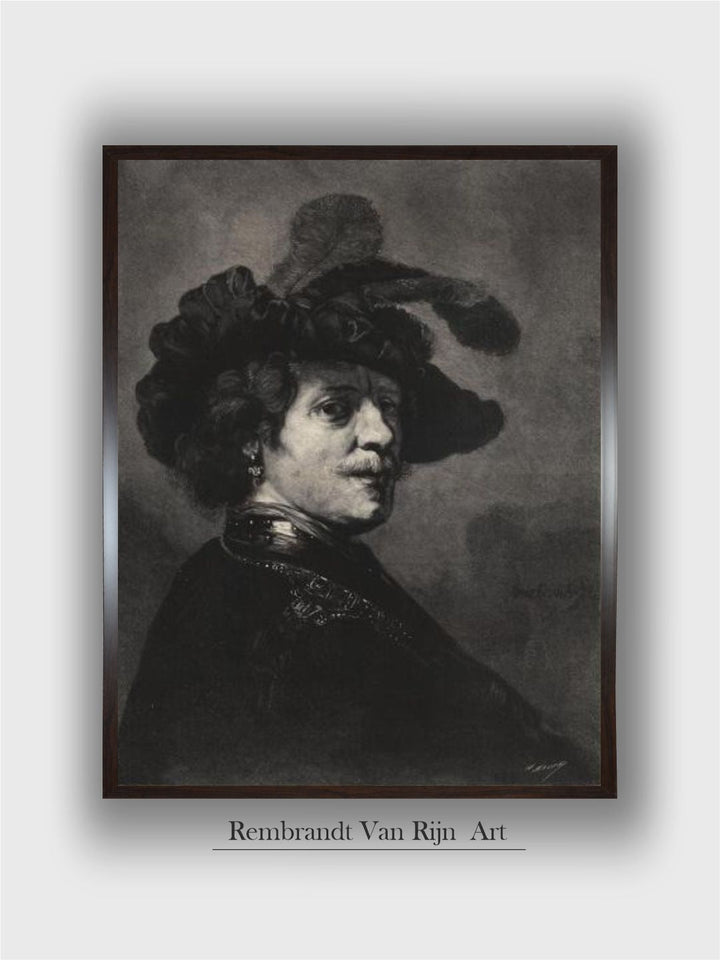 Rembrandt as an Officer by Rembrandt Van Rijn