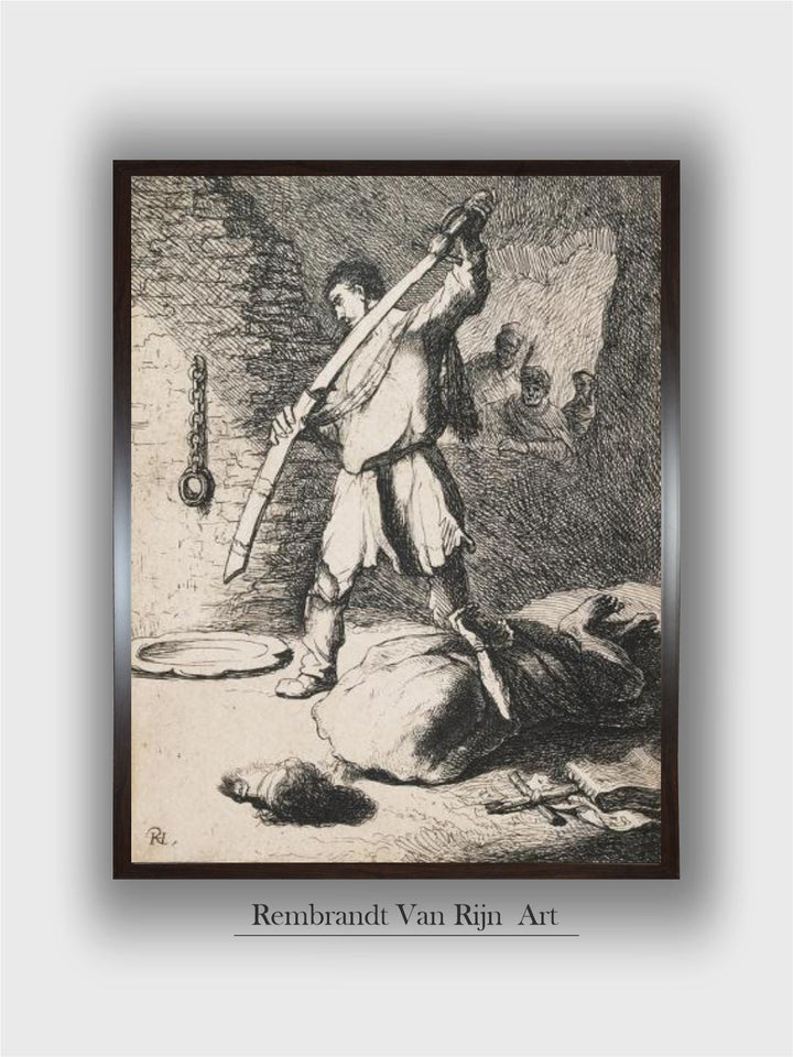 The Beheading of John the Baptist by Rembrandt Van Rijn