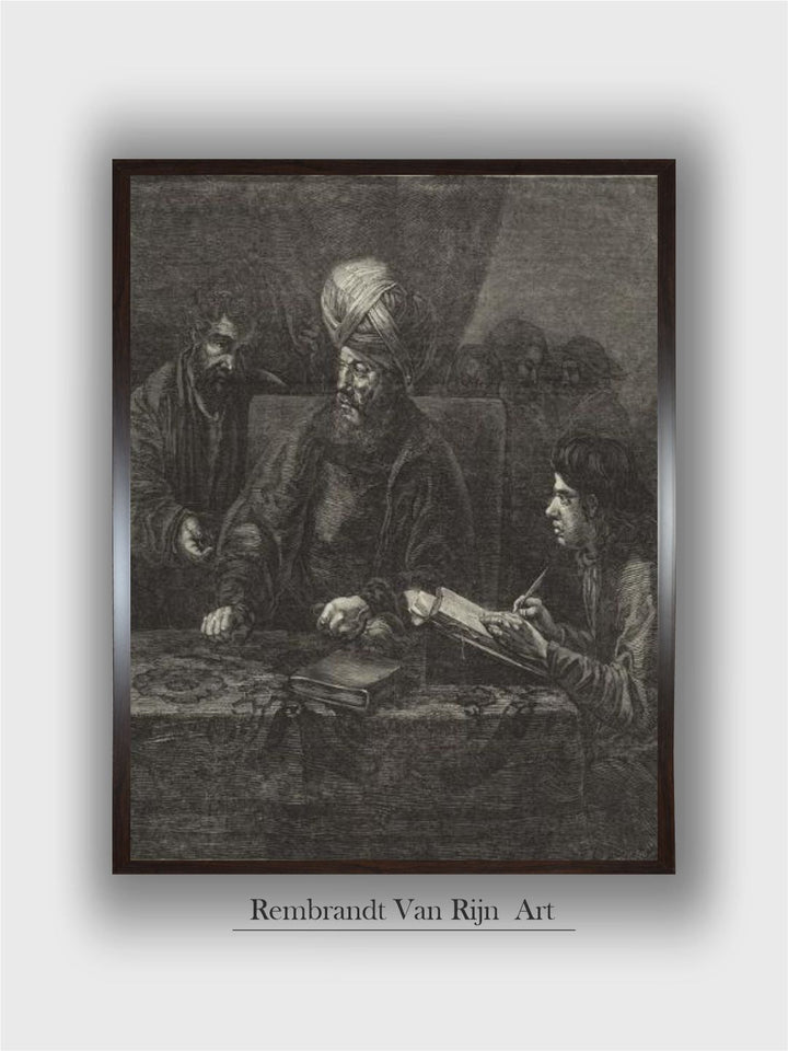 The Owner of the Vineyard Paying His Labourers by Rembrandt Van Rijn