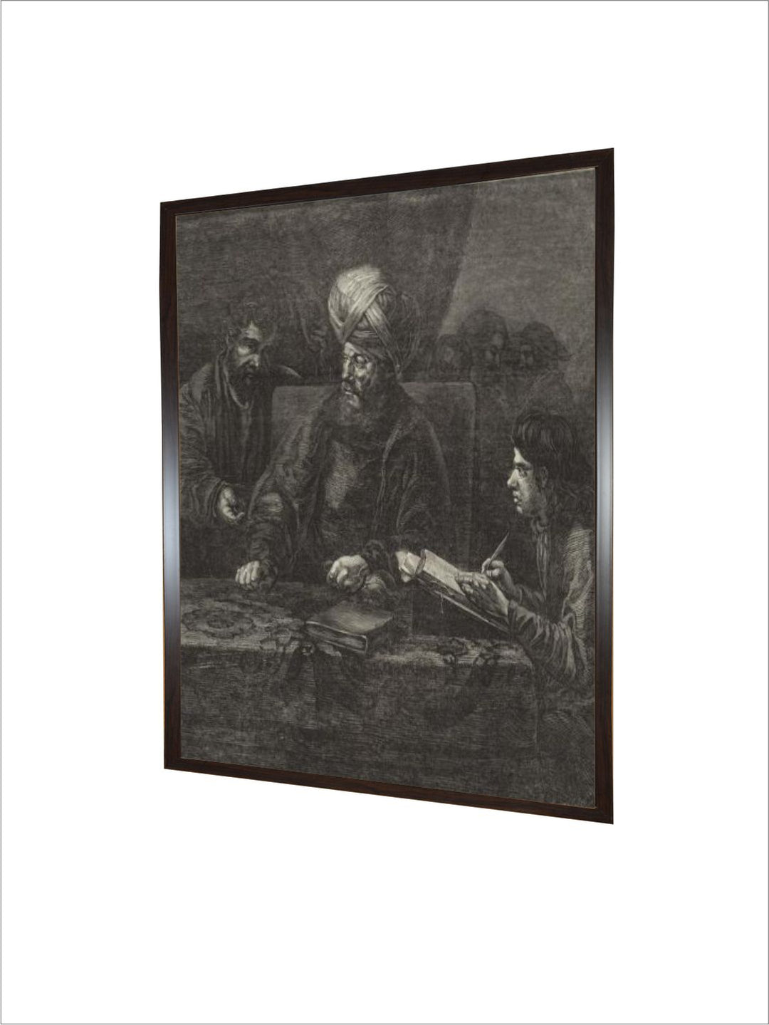 "The Owner of the Vineyard Paying His Labourers Wooden Wall Painting''