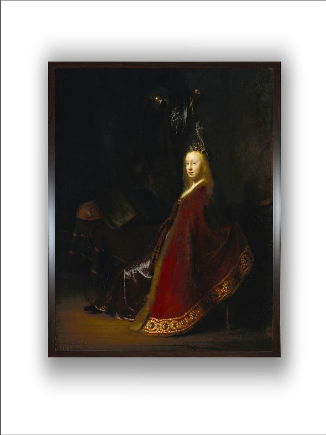 "1-Pc Minerva, 1631 by Rembrandt Van Rijn Wall Painting''