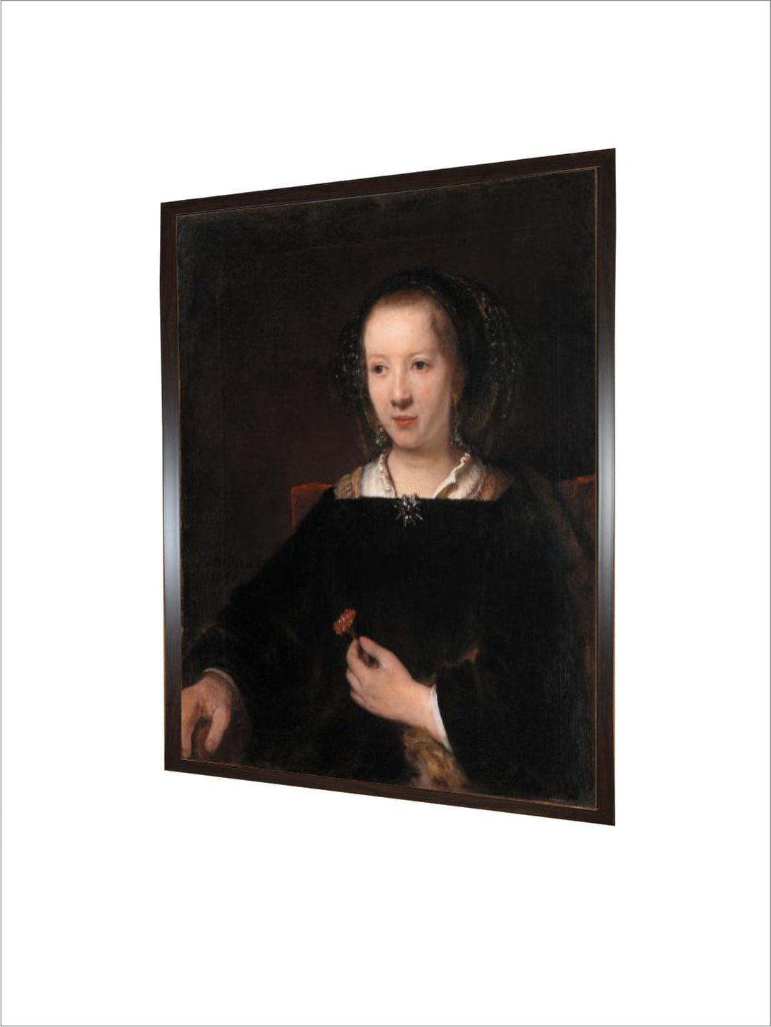 Young Woman with a Carnation, 1656 by Rembrandt Van Rijn