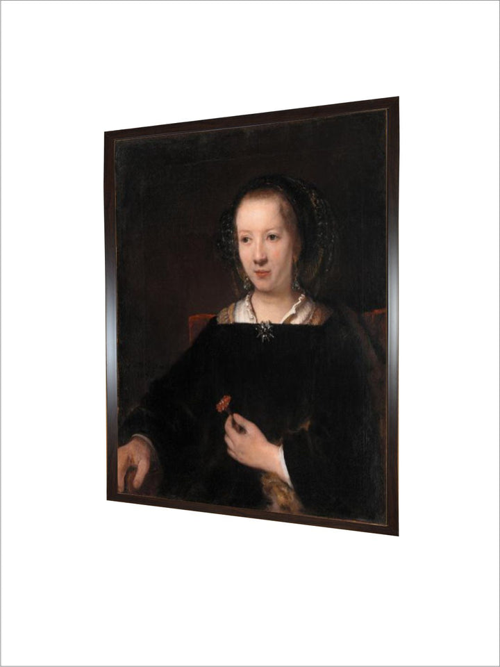 Young Woman with a Carnation, 1656 by Rembrandt Van Rijn