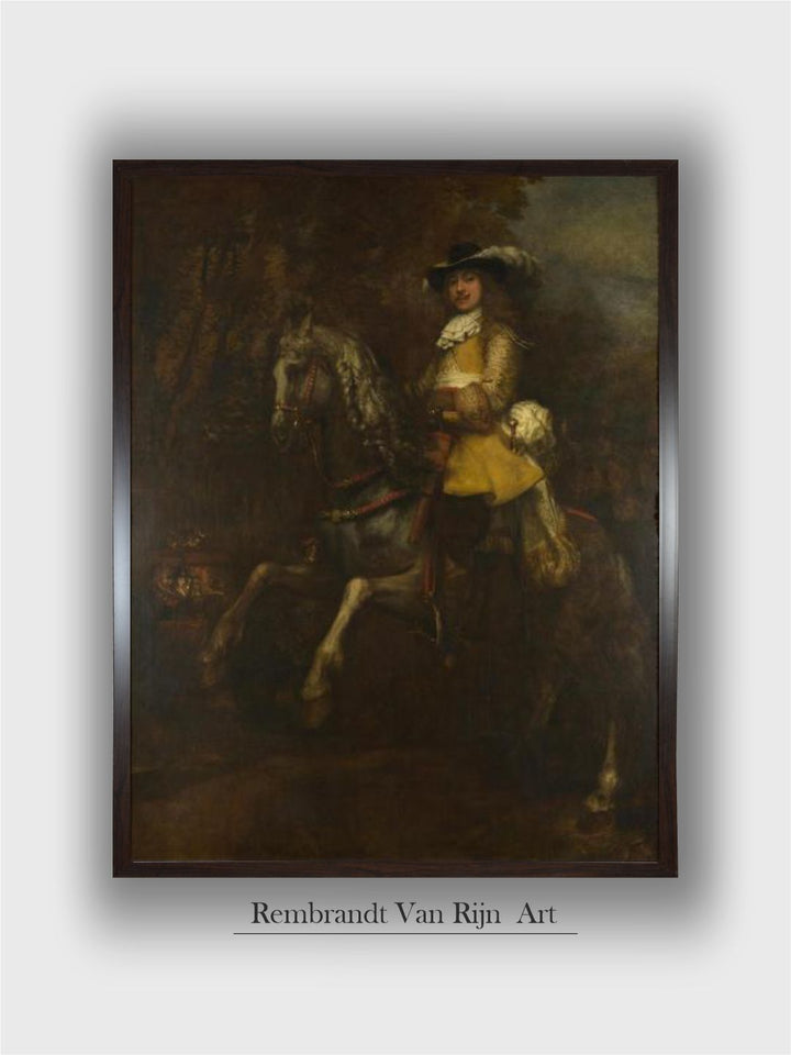 "Black  Green Portrait of Frederick Rihel Wall Paintings''