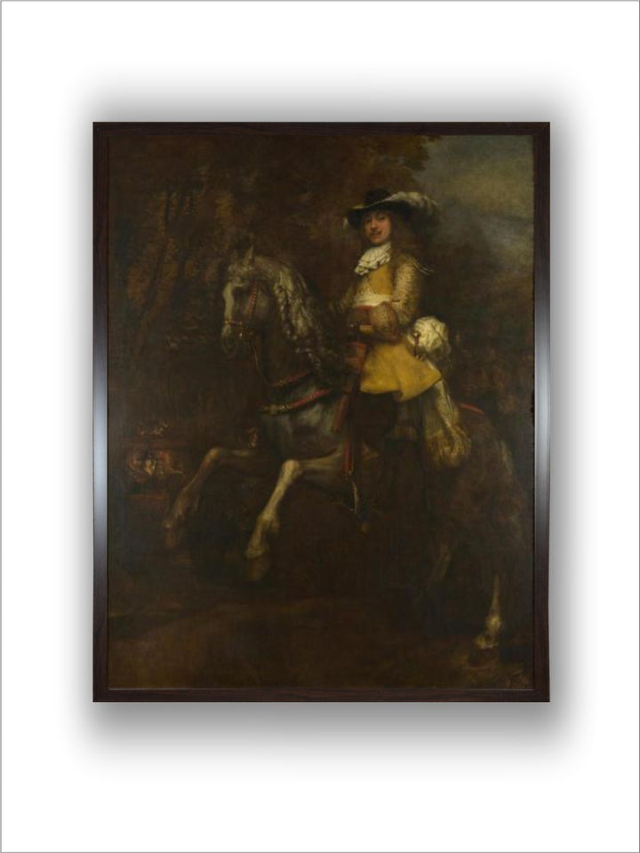 "Black  Green Portrait of Frederick Rihel Wall Paintings''