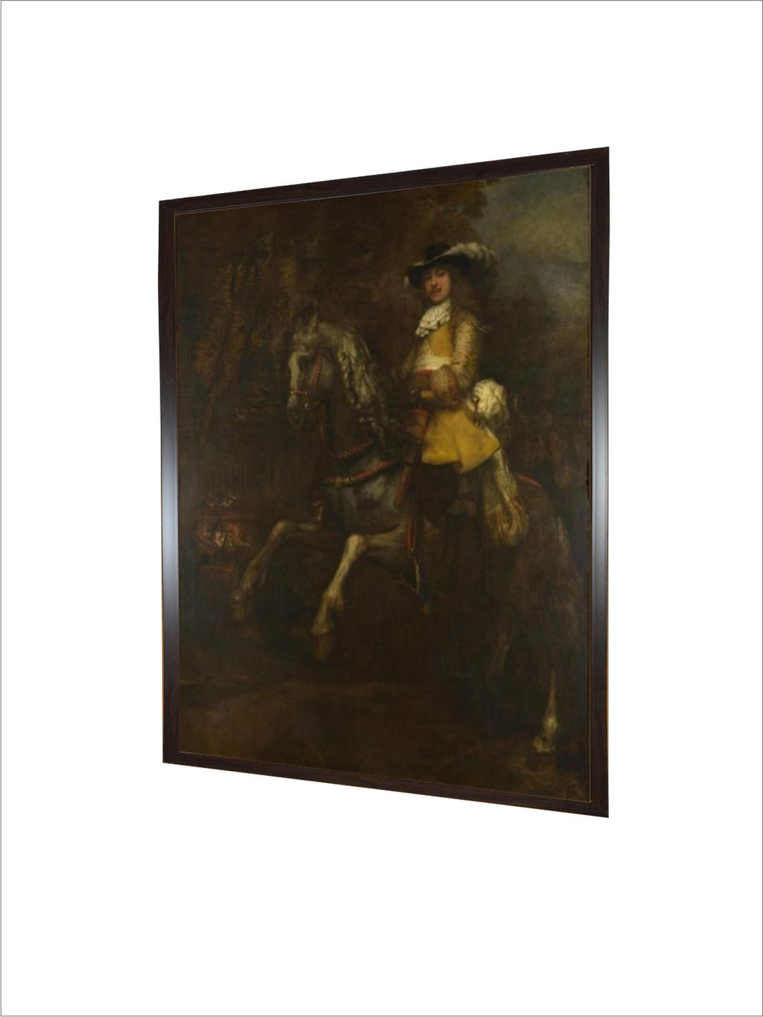 "Black  Green Portrait of Frederick Rihel Wall Paintings''