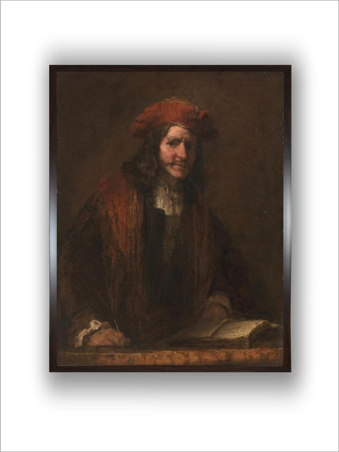 The Man with the Red Cap, C. 1660 by Rembrandt Van Rijn