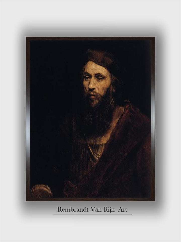 "Black  Brown Wooden Framed Canvas Painting Wall Art''