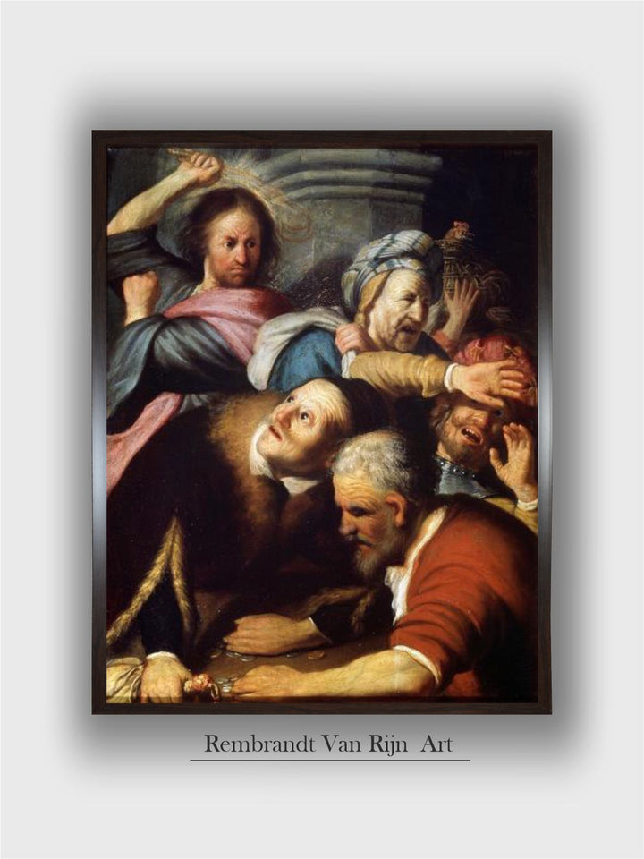 Christ driving the Money Lenders from the Temple, 1626 by Rembrandt Van Rijn