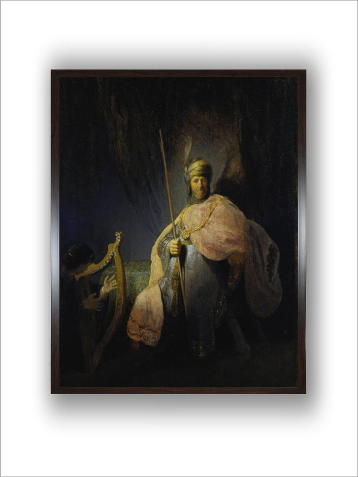 "Cream-Coloured  Black David Playing the Harp before Saul Wall Paintings''