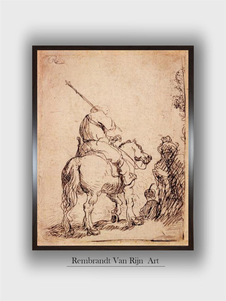 The Turbaned Soldier on Horseback, 1632 by Rembrandt Van Rijn