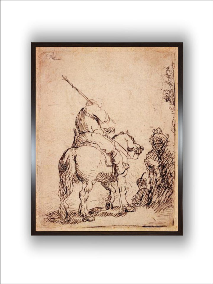 The Turbaned Soldier on Horseback, 1632 by Rembrandt Van Rijn
