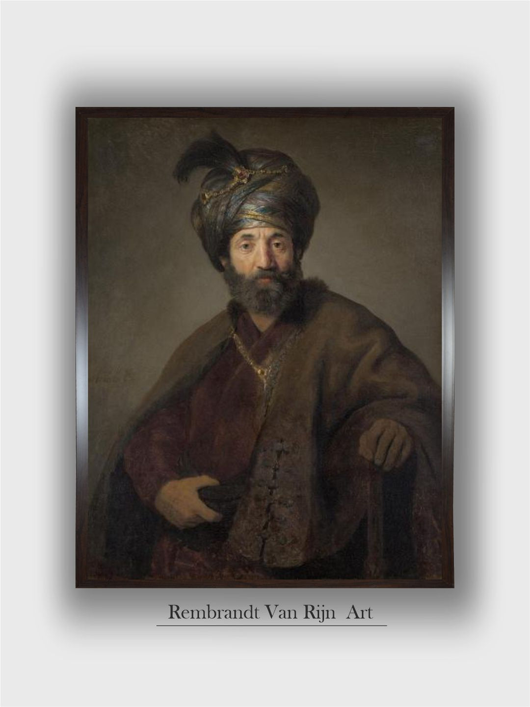 Man in Oriental Costume, C.1635 by Rembrandt Van Rijn