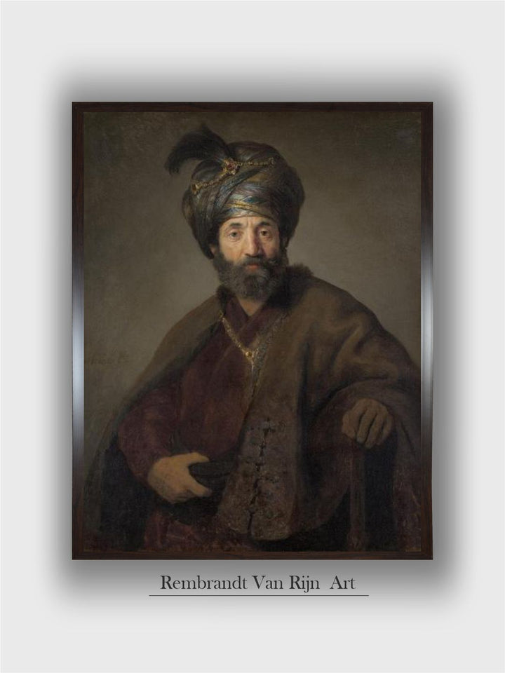 Man in Oriental Costume, C.1635 by Rembrandt Van Rijn