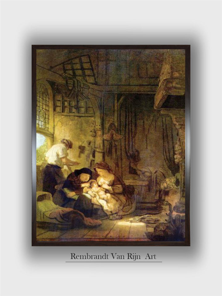 The Holy Family by Rembrandt Van Rijn