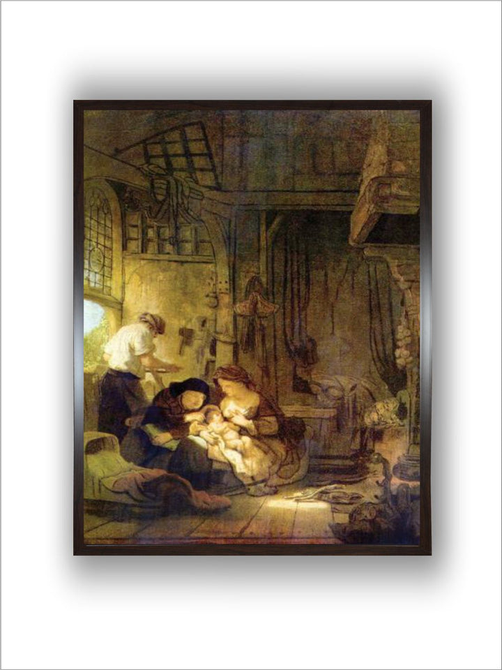 The Holy Family by Rembrandt Van Rijn