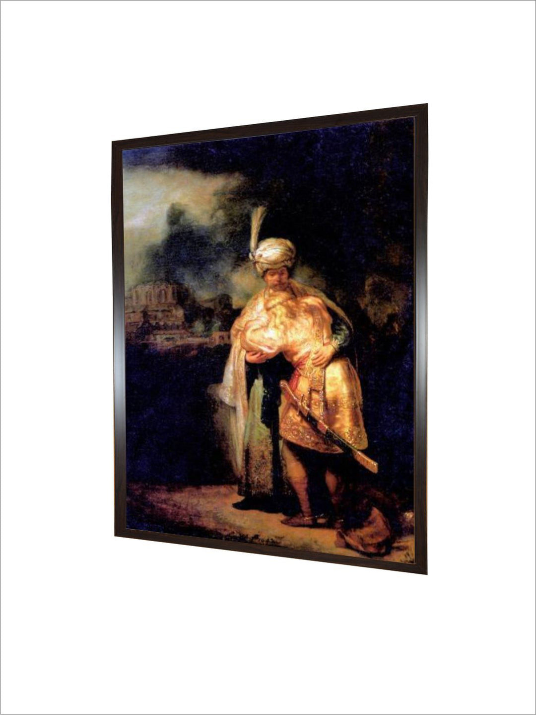 david's Farewell with Jonathan by Rembrandt Van Rijn