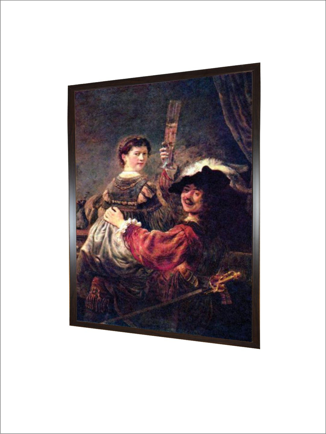 Self-Portrait with Saskia by Rembrandt Van Rijn