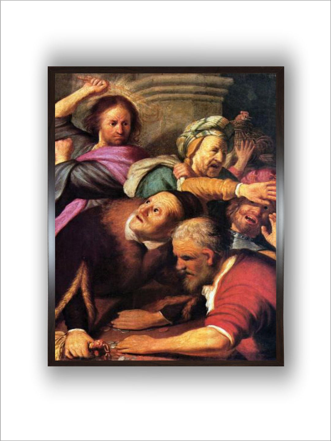 Christ driving the Money Changers from the Temple by Rembrandt Van Rijn