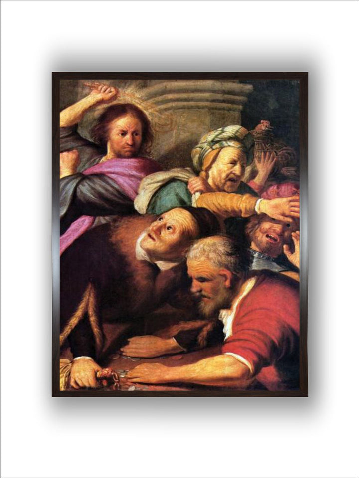 Christ driving the Money Changers from the Temple by Rembrandt Van Rijn