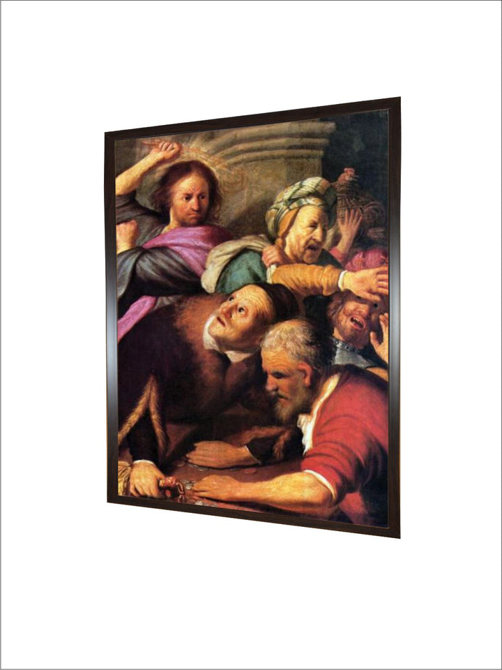 Christ driving the Money Changers from the Temple by Rembrandt Van Rijn