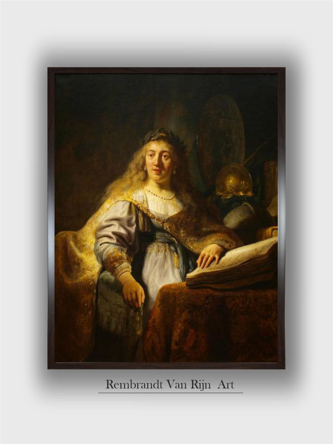 Minerva by Rembrandt Van Rijn