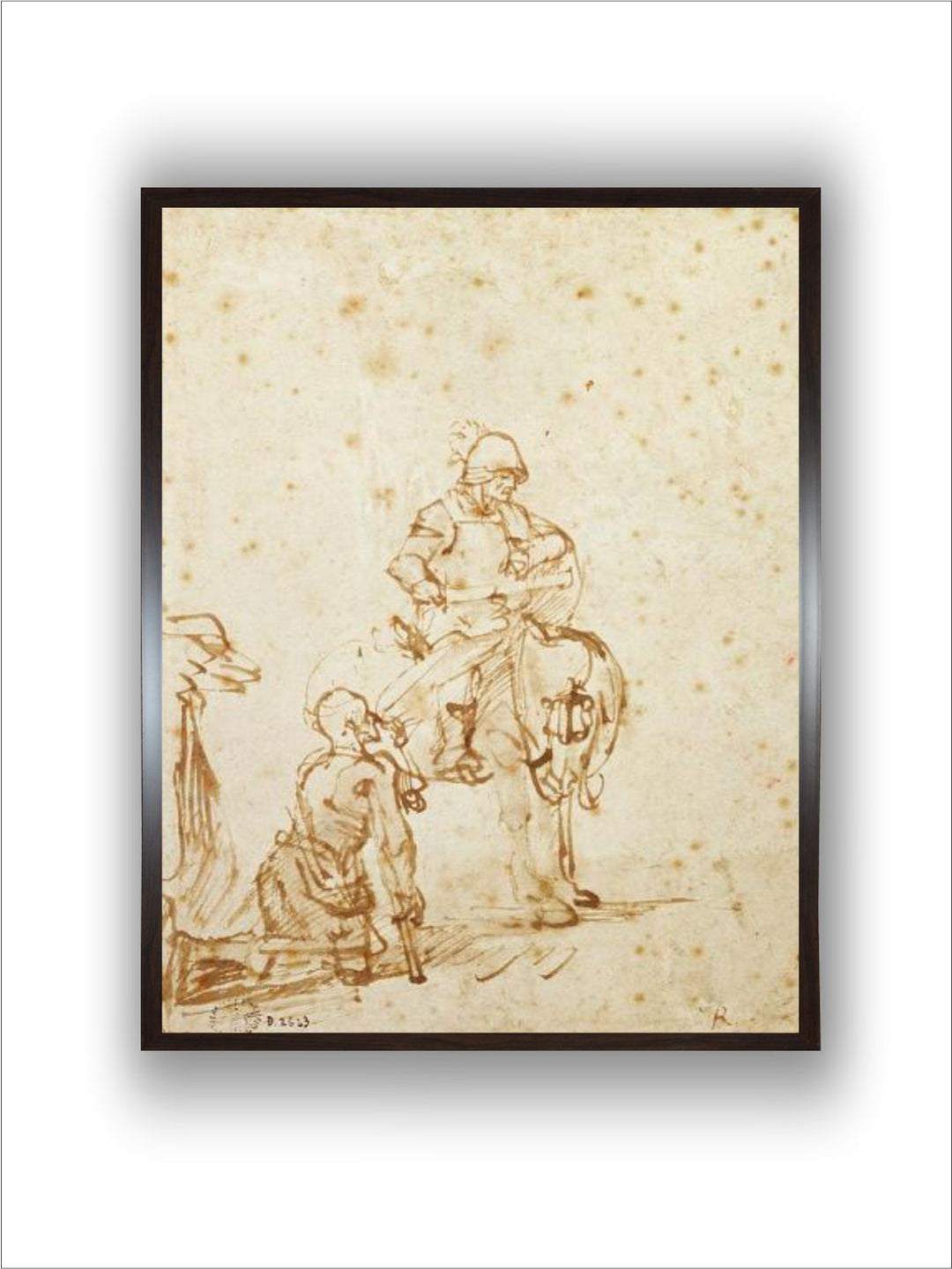 St. Martin and the Beggar  by Rembrandt Van Rijn