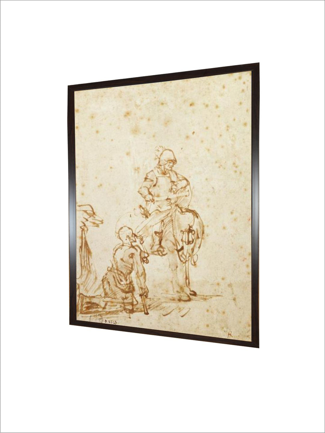 St. Martin and the Beggar  by Rembrandt Van Rijn