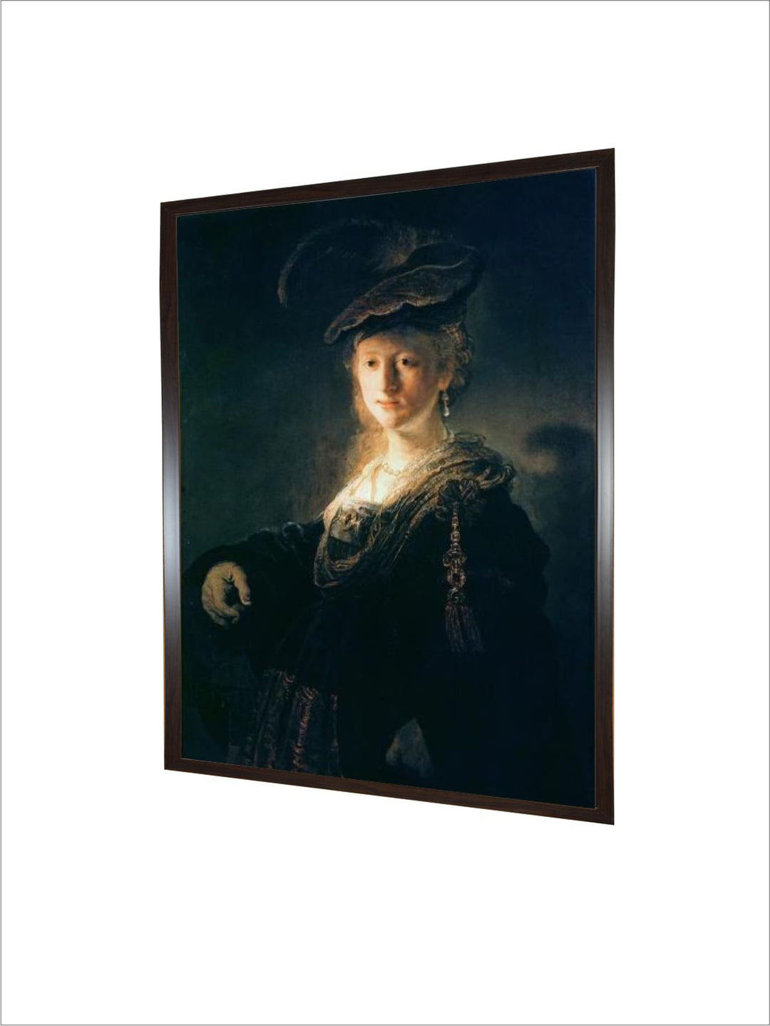 Young Woman in Fancy dress by Rembrandt Van Rijn