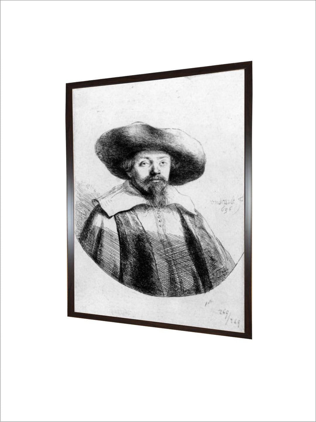 Samuel Manasseh Ben Israel, 1636 (Etching) by Rembrandt Van Rijn