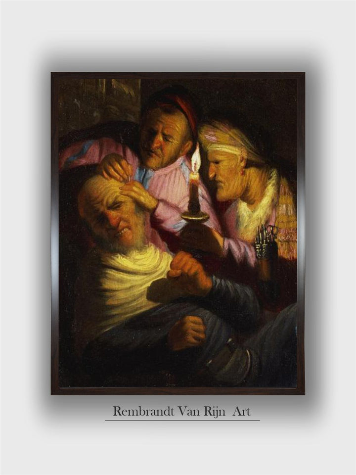 The Sense of Touch: the Stone Operation by Rembrandt Van Rijn