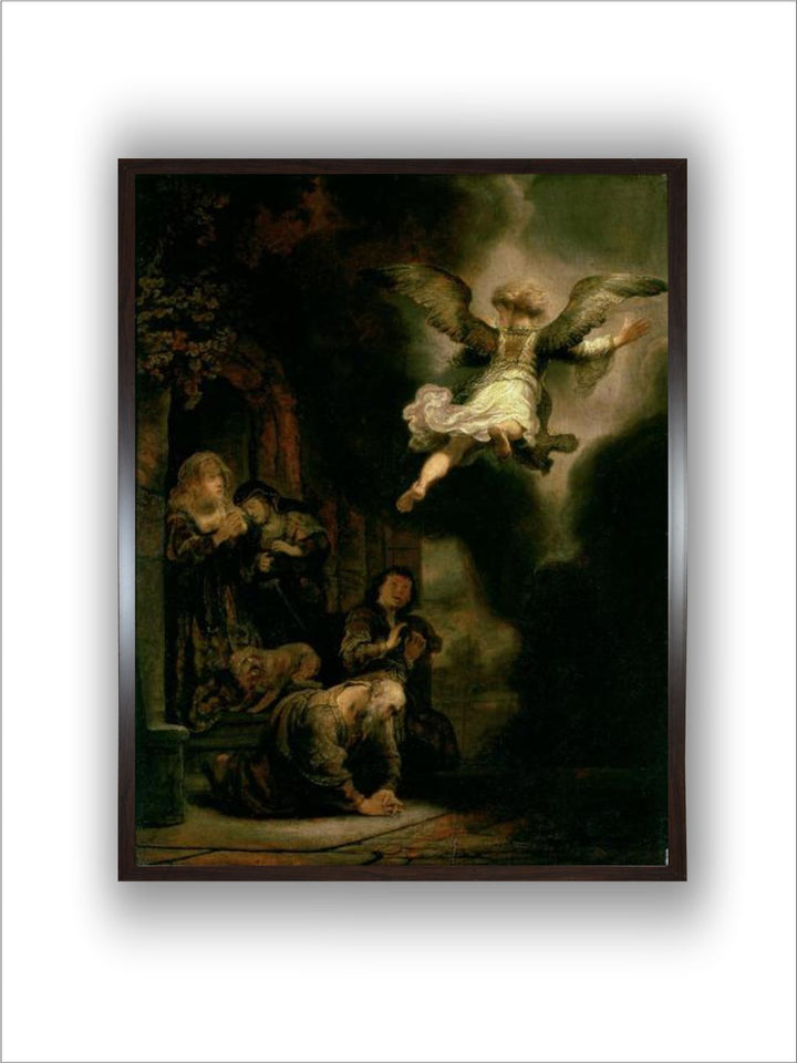 The Archangel Raphael Taking Leave of the Tobit Family, 1637 by Rembrandt Van Rijn