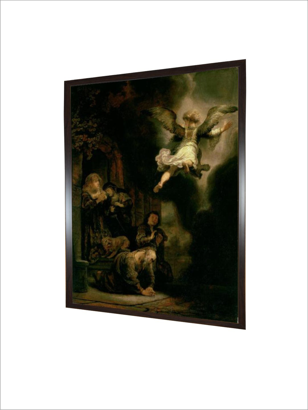 The Archangel Raphael Taking Leave of the Tobit Family, 1637 by Rembrandt Van Rijn