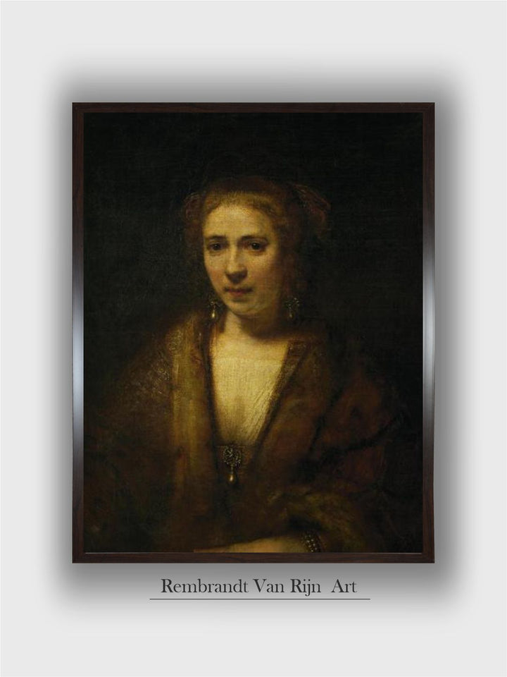Portrait of Hendrijke Stoffels, 1655 by Rembrandt Van Rijn