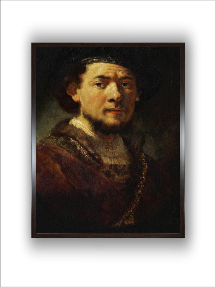 Self-Portrait with Beard, 1634/35 by Rembrandt Van Rijn
