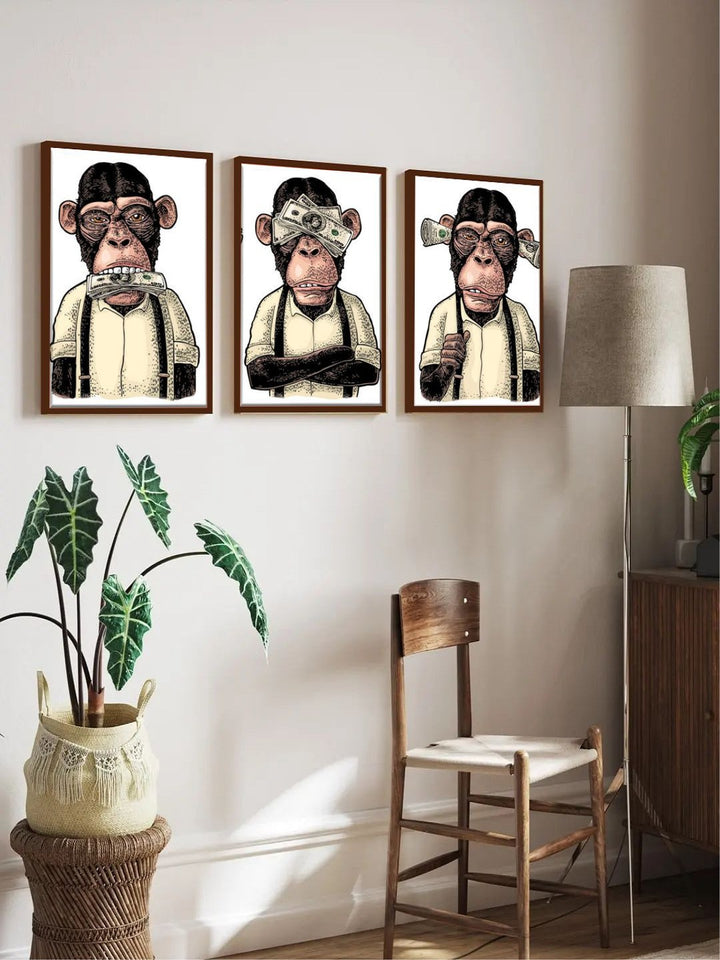 Wealth-Induced Silence - Framed painting