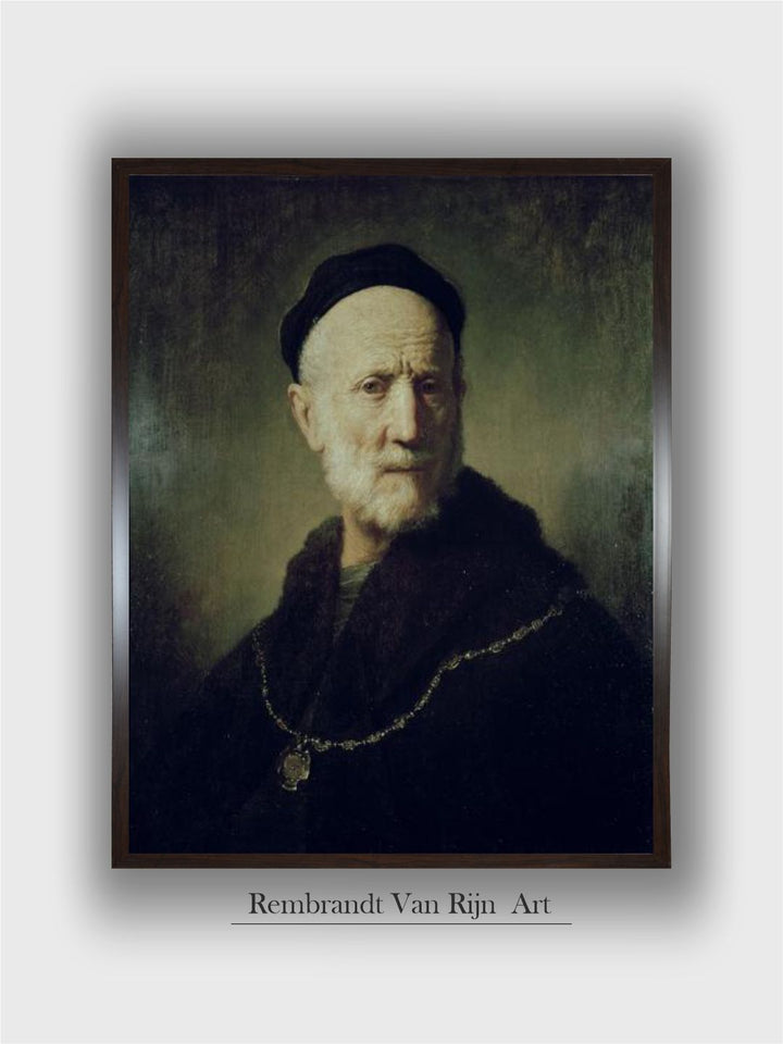 Portrait of Rembrandt's Father by Rembrandt Van Rijn