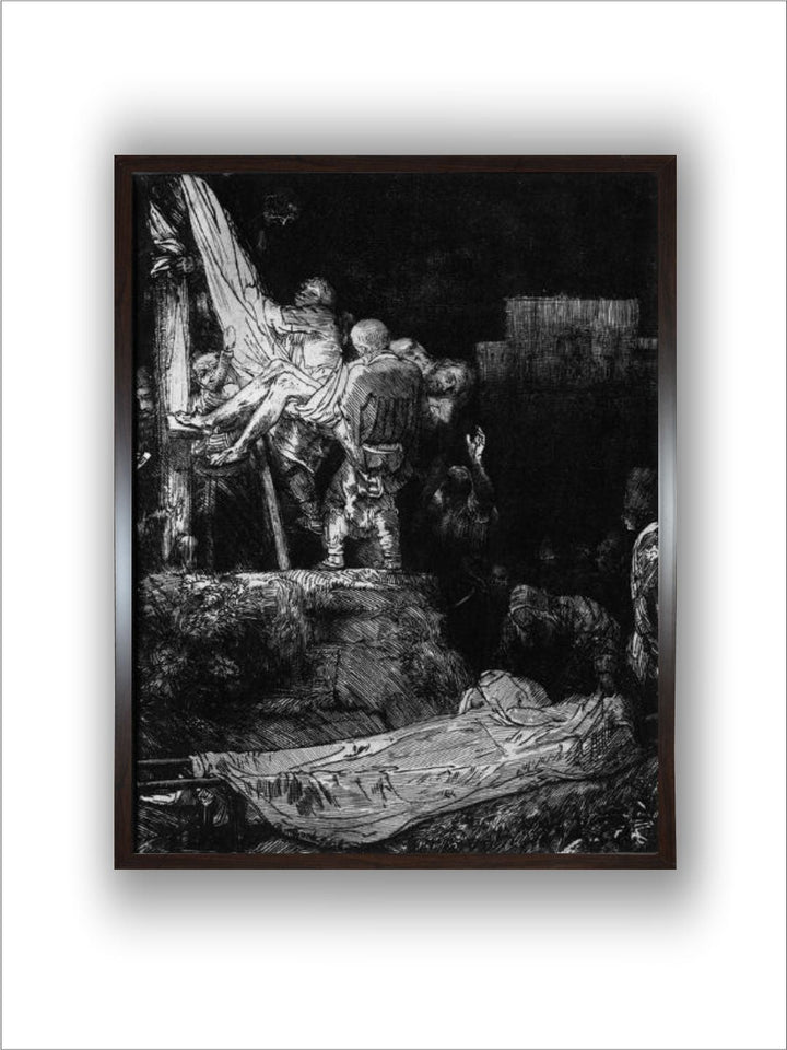 The descent from the Cross with a Torch, 1654 by Rembrandt Van Rijn