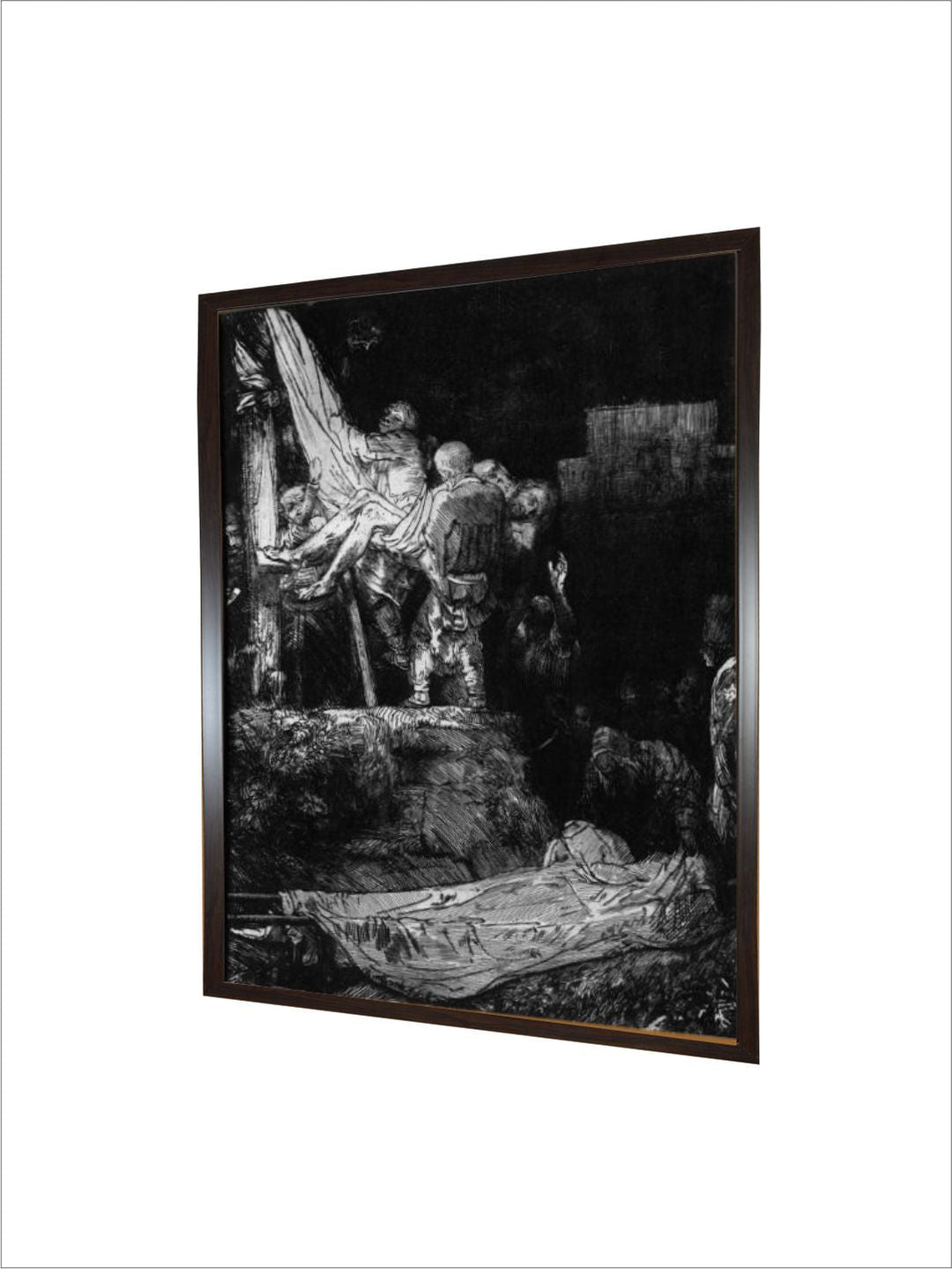 The descent from the Cross with a Torch, 1654 by Rembrandt Van Rijn